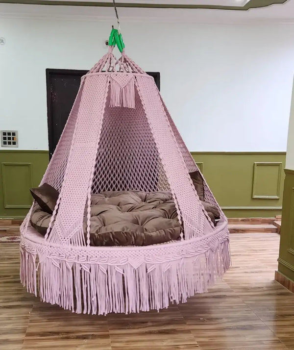 72 inch macrame bed swing