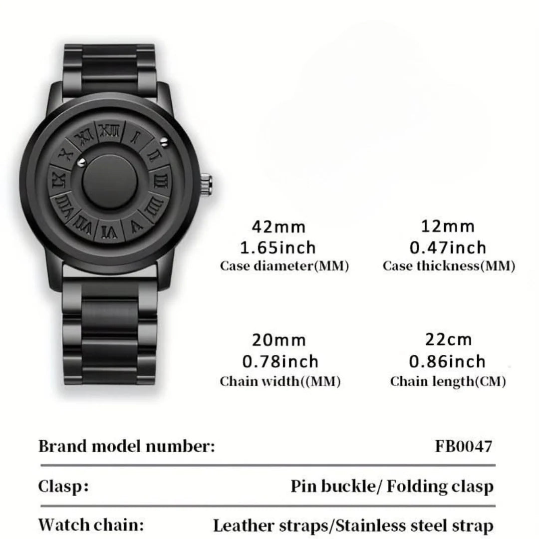 Magnetic Bead Rotating Men's Watch