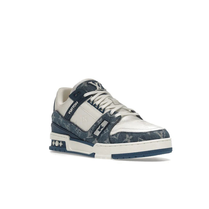 Louis Vuitton LV Trainer Monogram Denim White Blue