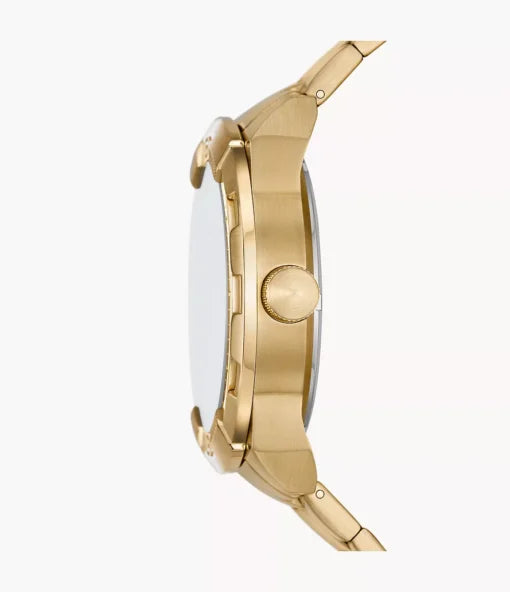 FOSSIL BROWNSMAN AUTOMATIC GOLD TONE STAINLESS STEEL