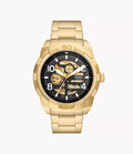 FOSSIL BROWNSMAN AUTOMATIC GOLD TONE STAINLESS STEEL